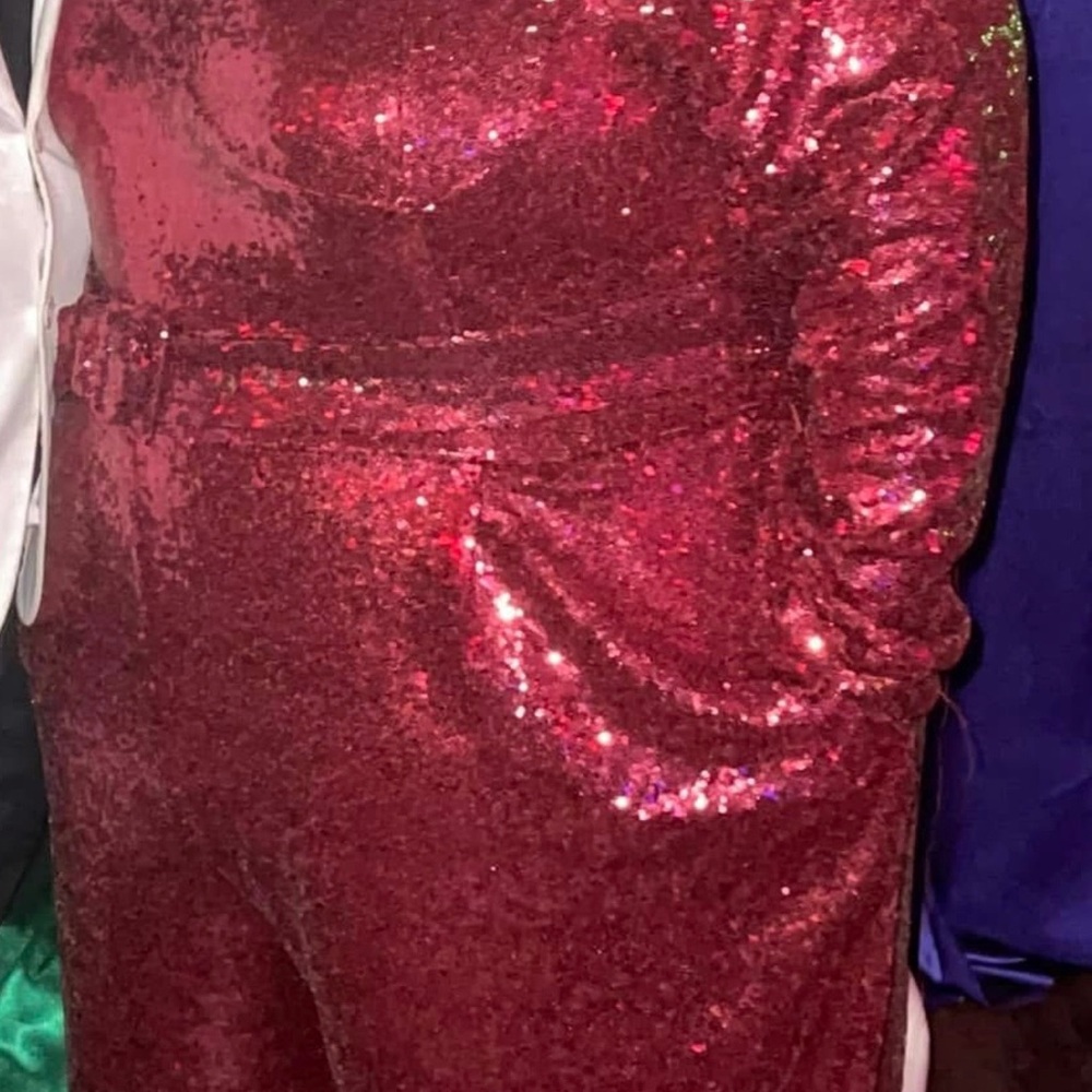 Eloquii Red Sequin Jumpsuit